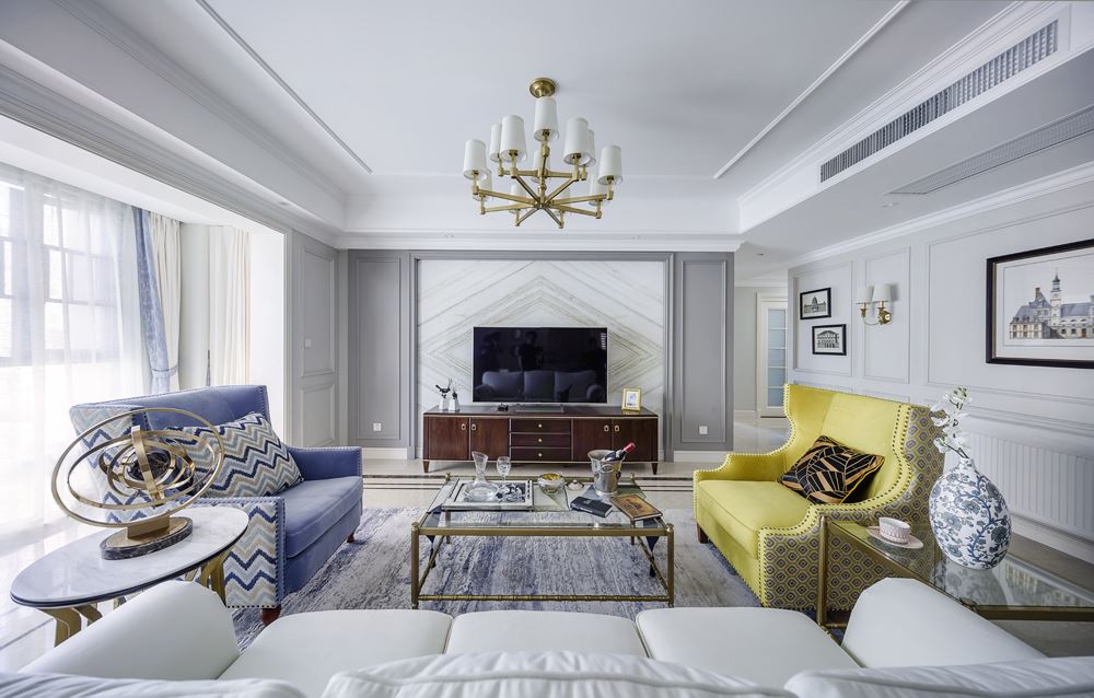 湛江市恒興棕櫚公館歐式風(fēng)格四居室裝修案例