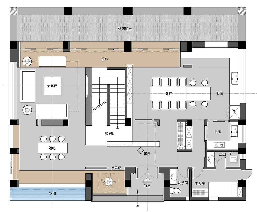 現(xiàn)代極簡(jiǎn)風(fēng)格別墅裝修設(shè)計(jì)效果圖-迎江"逸"墅·碧桂園-別墅裝修設(shè)計(jì)一樓平面圖 現(xiàn)代極簡(jiǎn)風(fēng)格別墅裝修設(shè)計(jì)效果圖-迎江"逸"墅·碧桂園-別墅裝修設(shè)計(jì)一樓平面圖