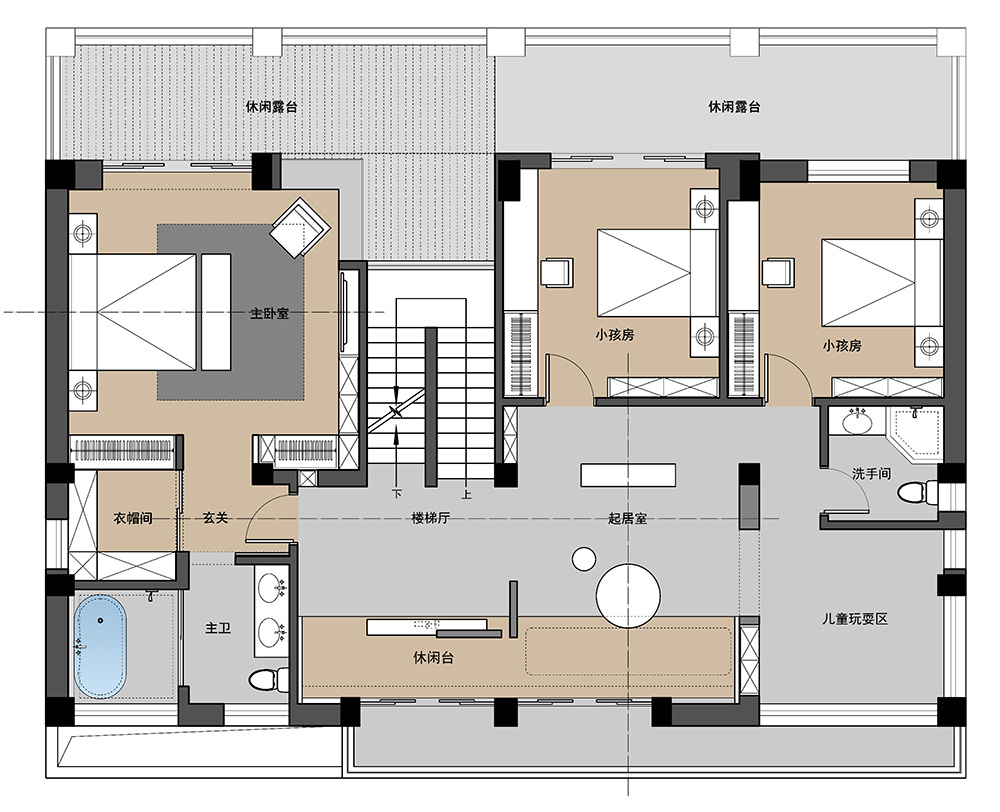現(xiàn)代極簡(jiǎn)風(fēng)格別墅裝修設(shè)計(jì)效果圖-迎江"逸"墅·碧桂園-別墅裝修設(shè)計(jì)二樓平面圖 現(xiàn)代極簡(jiǎn)風(fēng)格別墅裝修設(shè)計(jì)效果圖-迎江"逸"墅·碧桂園-別墅裝修設(shè)計(jì)二樓平面圖