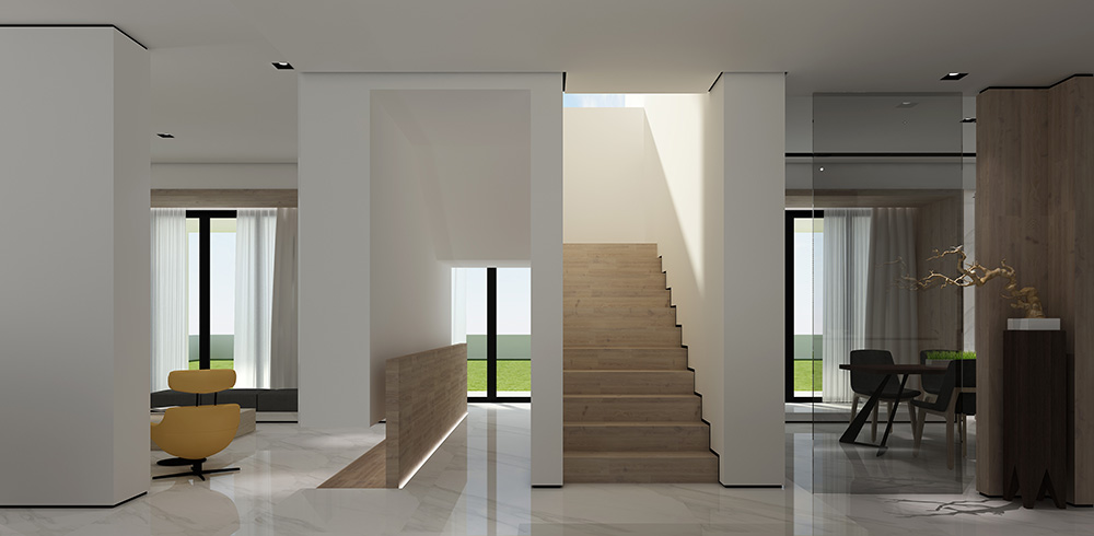 現(xiàn)代極簡(jiǎn)風(fēng)格別墅裝修設(shè)計(jì)效果圖-迎江"逸"墅·碧桂園-別墅裝修設(shè)計(jì)一樓樓梯廳 現(xiàn)代極簡(jiǎn)風(fēng)格別墅裝修設(shè)計(jì)效果圖-迎江"逸"墅·碧桂園-別墅裝修設(shè)計(jì)一樓樓梯廳