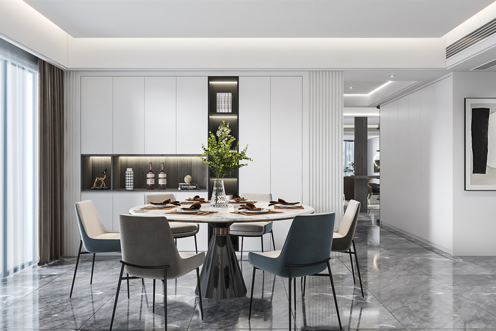 汕頭市御園輕奢風(fēng)格四居室裝修案例