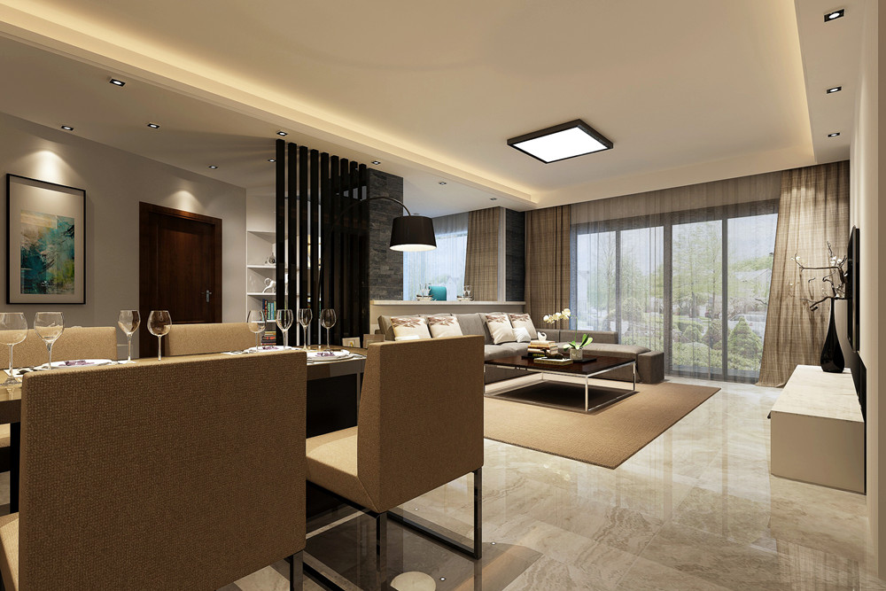 江門(mén)市時(shí)代春樹(shù)里現(xiàn)代簡(jiǎn)約風(fēng)格三居室裝修案例