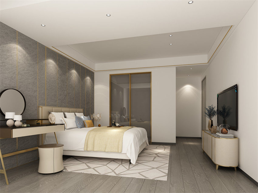 廣州市星河灣半島輕奢風(fēng)格三居室裝修案例