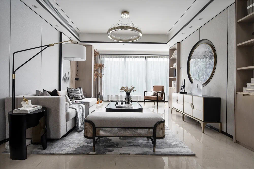 廣州101-200平米新中式風(fēng)格中泰天境裝修設(shè)計效果圖