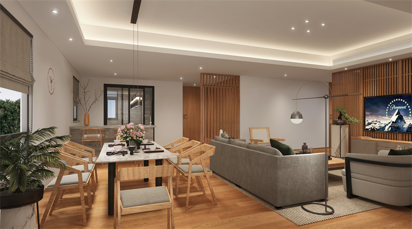 廣州市江山時代現(xiàn)代簡約風(fēng)格四居室裝修案例