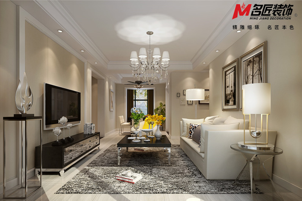 合肥市工投·創(chuàng)智天地現(xiàn)代簡(jiǎn)約風(fēng)格三居室裝修案例