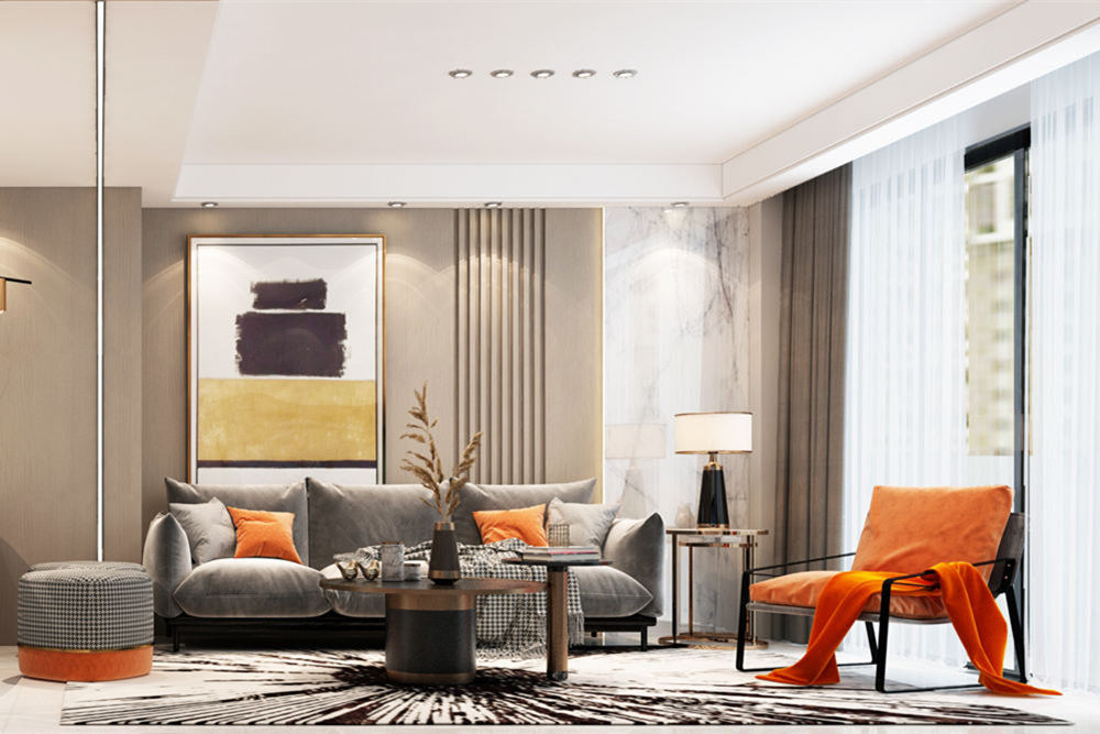 韶關(guān)市保利時(shí)光印象現(xiàn)代簡約風(fēng)格三居室裝修案例