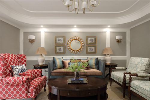 德陽市茶盤街23號(hào)院美式風(fēng)格三居室裝修案例