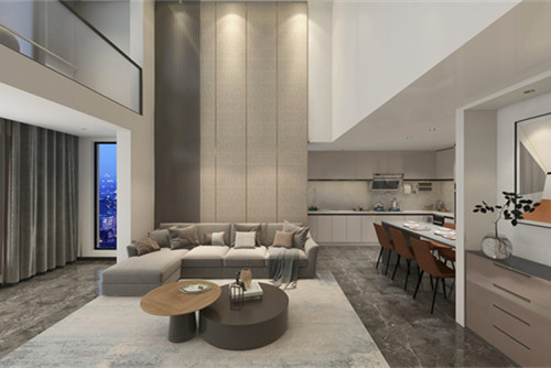 德陽市茶盤街8號院現(xiàn)代簡約風(fēng)格三居室裝修案例