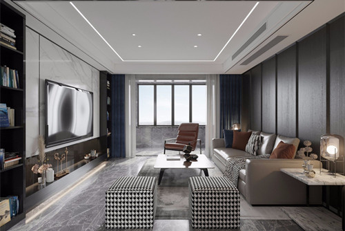 淮安市宏元國際廣場現(xiàn)代簡約風(fēng)格三居室裝修案例