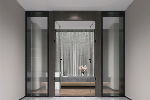 ?？谑卸际猩脂F(xiàn)代簡約風格四居室裝修案例