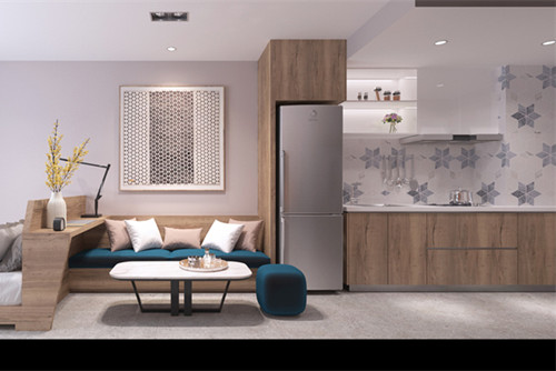 海口市濱河華庭現(xiàn)代簡約風(fēng)格公寓裝修案例