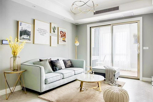 自貢市萬達廣場都會華宅北歐風(fēng)格三居室裝修案例