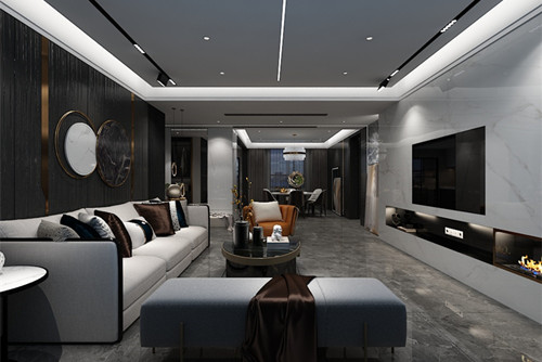 秦皇島101-200平米輕奢風(fēng)格玉帶灣家裝設(shè)計案例