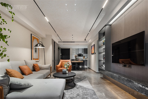 常州市陽光龍庭現(xiàn)代簡(jiǎn)約風(fēng)格三居室裝修案例