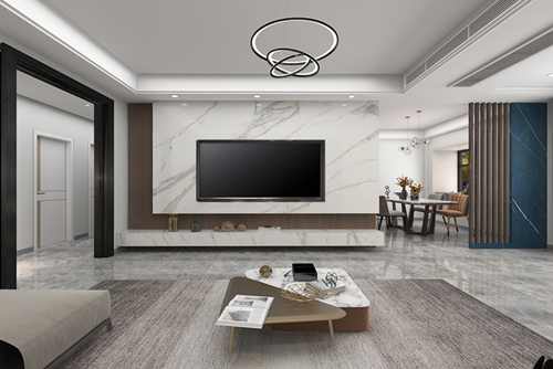 江門市半山別墅現(xiàn)代風(fēng)格三居室裝修案例