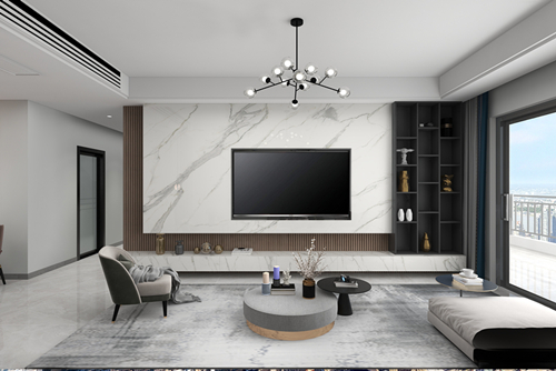 江門市寶翠園現(xiàn)代風格復(fù)式裝修案例