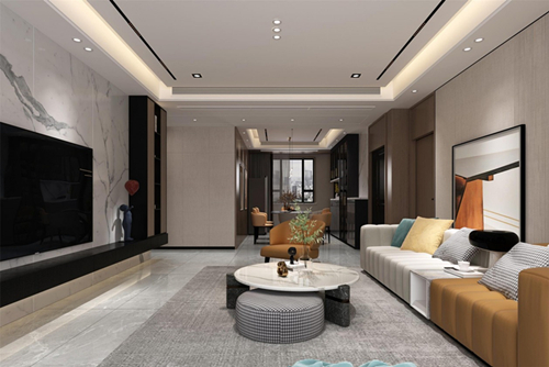 江門市東方豪苑現(xiàn)代風(fēng)格三居室裝修案例