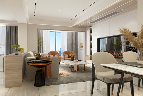 廣州市萬科金域曦府現(xiàn)代簡約風(fēng)格三居室裝修案例