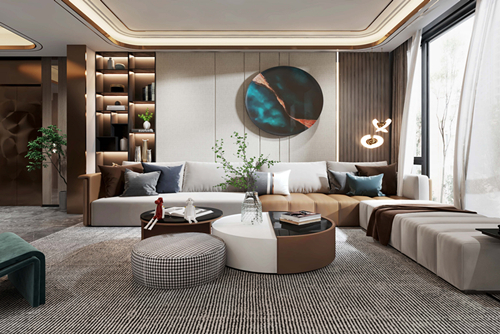 河源市昌盛花園現(xiàn)代簡約風格四居室裝修案例