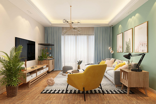 廣州市保利云禧北歐風(fēng)格四居室裝修案例