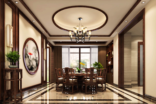 ?？谑忻褓Q(mào)大廈新中式風(fēng)格別墅裝修案例