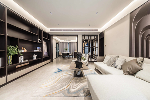 ?？谑泻？谌A潤中心現(xiàn)代簡約風(fēng)格四居室裝修案例
