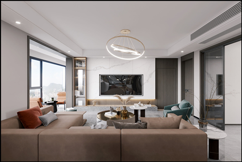 佛山市頤安&middot;天璟名庭現(xiàn)代風(fēng)格平層裝修案例