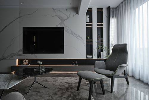 中山市星際豪庭現(xiàn)代簡約風(fēng)格三居室裝修案例