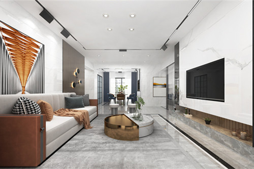 中山市華發(fā)觀山水別墅輕奢風(fēng)格五居室裝修案例