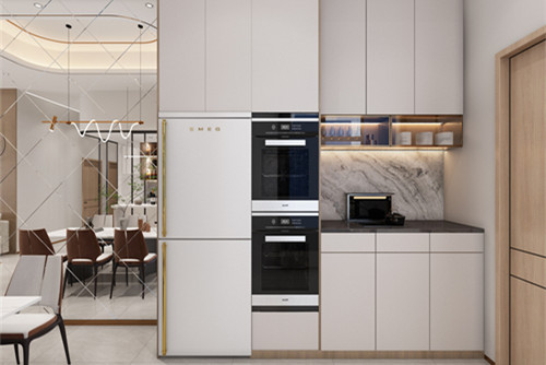 中山市凱茵又一城花漾集輕奢風格四居室裝修案例