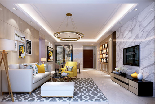 中山市奕翠園現(xiàn)代簡(jiǎn)約風(fēng)格四居室裝修案例