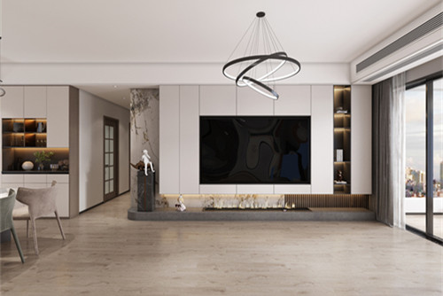 中山市碧桂園鳳凰城輕奢風(fēng)格四居室裝修案例