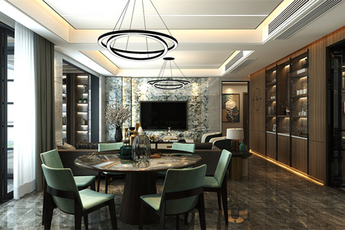 中山市海怡半島花園現(xiàn)代簡(jiǎn)約風(fēng)格四居室裝修案例