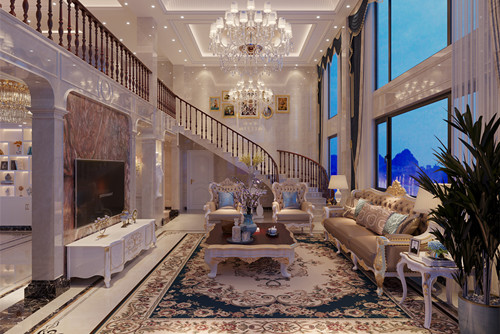 潮州市奎元住宅區(qū)歐式風(fēng)格別墅裝修案例