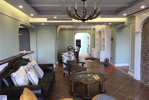 莆田市八二五南街小區(qū)美式風(fēng)格四居室裝修案例