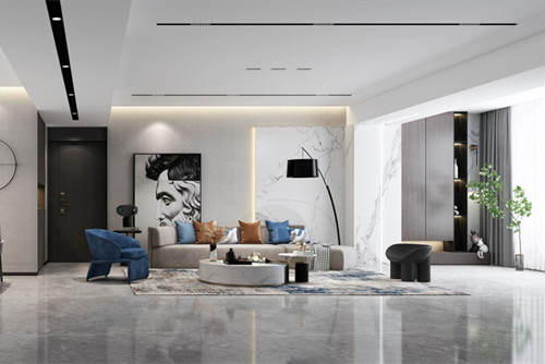 ?？谑胁擦治髟番F(xiàn)代簡(jiǎn)約風(fēng)格平層裝修案例