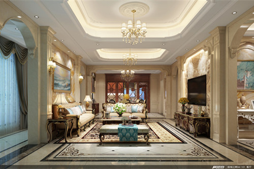 ?？谑胁擦治髟窔W式風(fēng)格別墅裝修案例