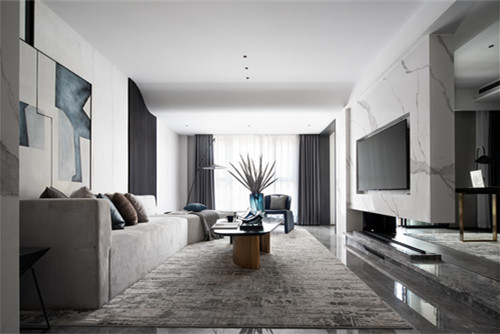 ?？谑胁擦治髟番F(xiàn)代簡(jiǎn)約風(fēng)格三居室裝修案例
