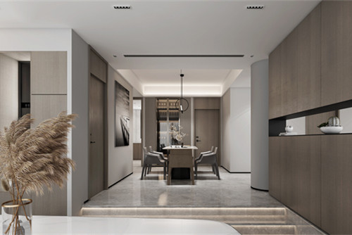 海口市時代城現(xiàn)代簡約風格三居室裝修案例