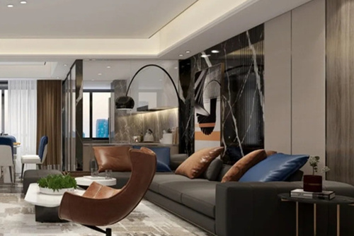 潮州市八號(hào)工業(yè)區(qū)住宅現(xiàn)代簡約風(fēng)格四居室裝修案例