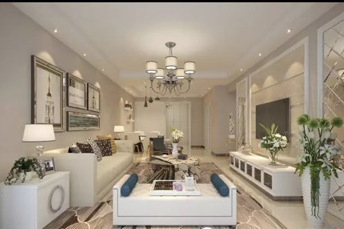 貴港市廣匯圣湖城現(xiàn)代簡約風(fēng)格三居室裝修案例